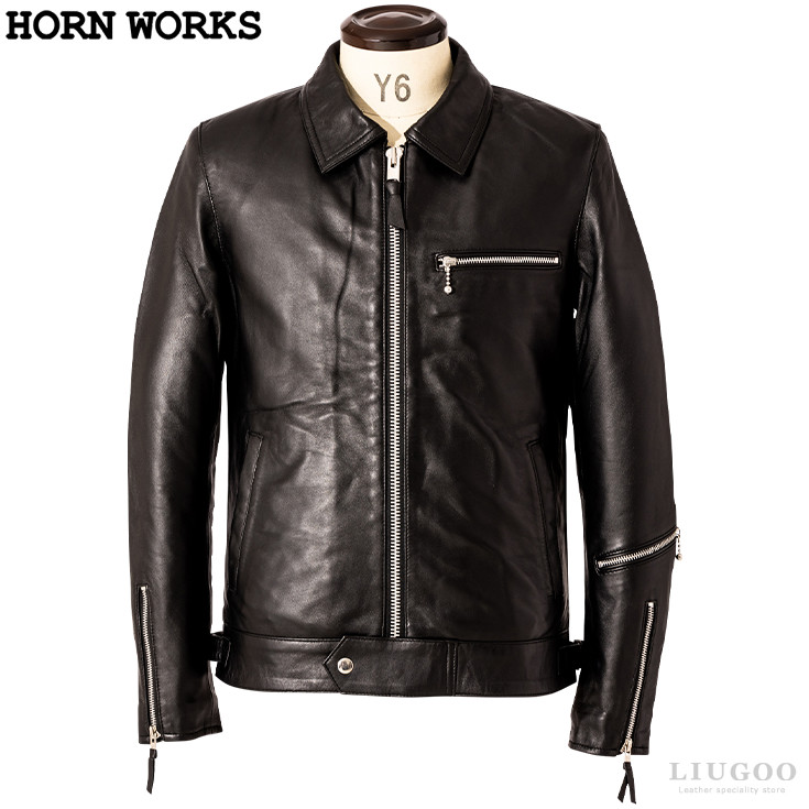 楽天市場】Horn Works 本革 シングルライダース メンズ ホーンワークス