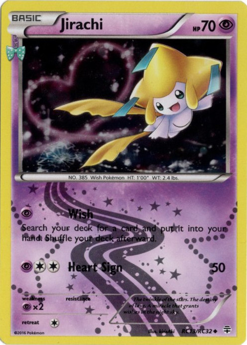 ジラーチ ポケキュン 海外版 英語版 Jirachi - RC13/RC32 -【Card