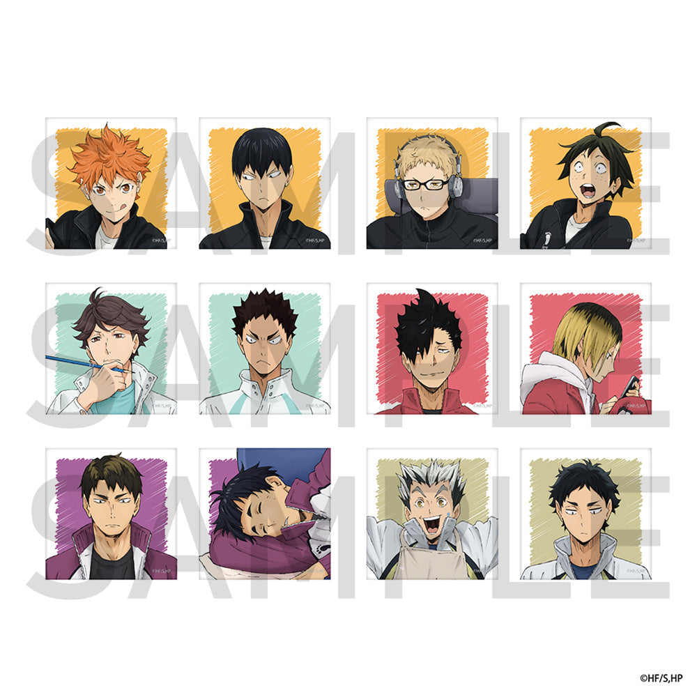 ハイキュー!! スクエア缶バッジセット（制作現場風） 月島・山口 – IG