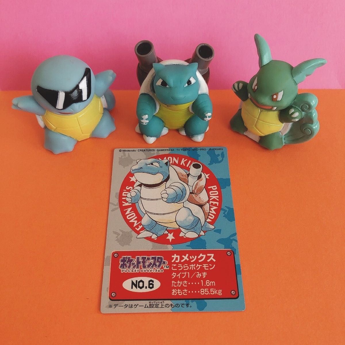 ポケモンキッズ フィギュア ソフビ 指人形 ゼニガメ カメール