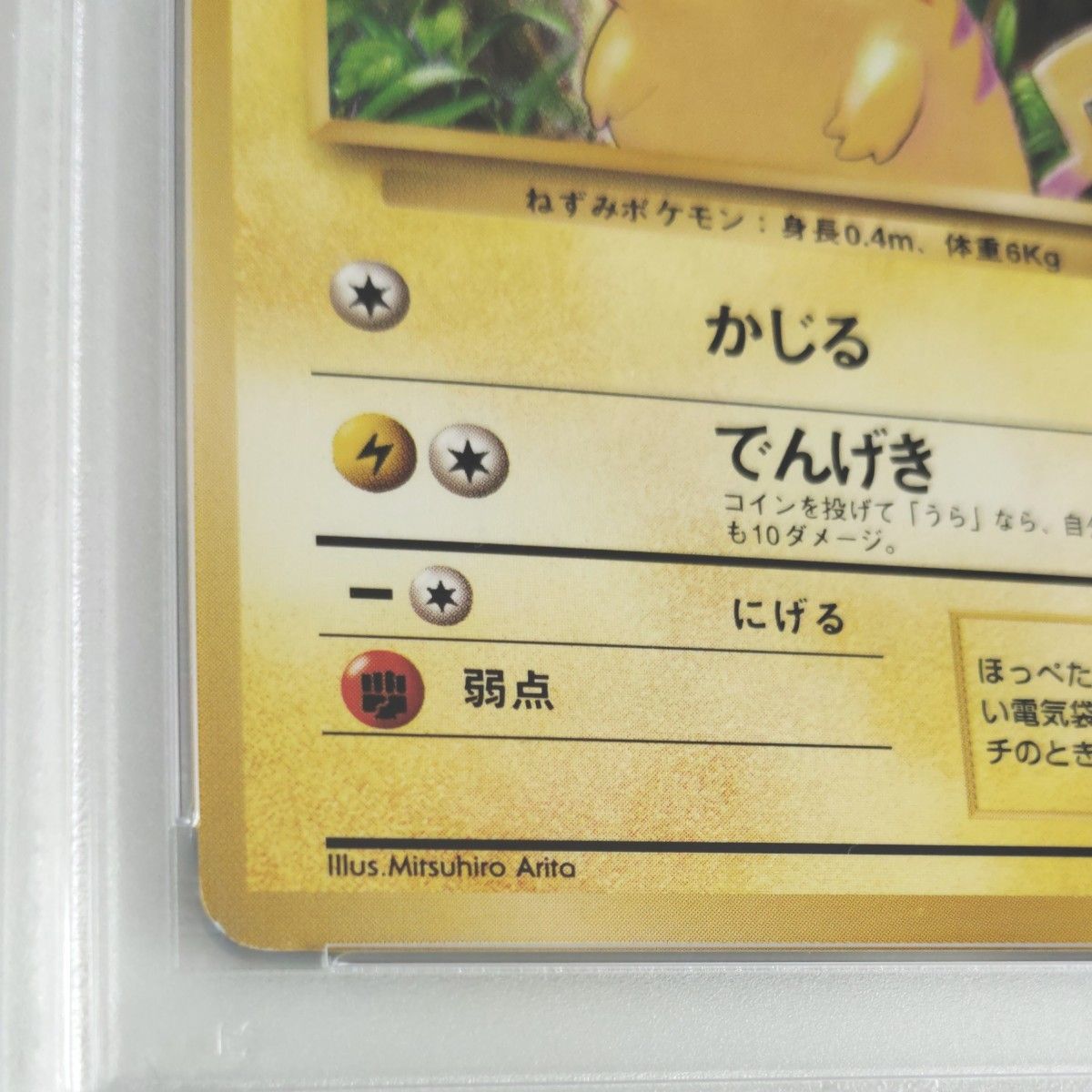 PSA8 初版 旧裏 ピカチュウ No 025 マークなし 1996年 ポケモンカード