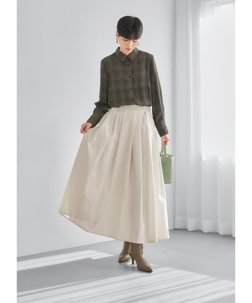 スーパーロングタックスカート（スカート）｜STYLE DELI（スタイルデリ