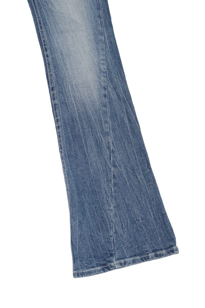 SYNERJYN WRINKLE CAT WASHING DENIM PANTS LIGHT BLUE (SYNERJYN