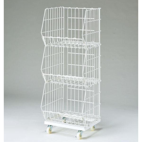 ストア・エキスプレス ジャンブルバスケット強化型 スリムタイプ 白 3