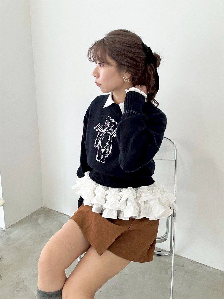 ホイップフリルヘムブラウス(シャツ・ブラウス)｜トップス｜LILY BROWN