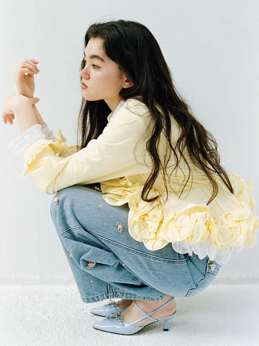 ホイップフリルヘムブラウス(シャツ・ブラウス)｜トップス｜LILY BROWN