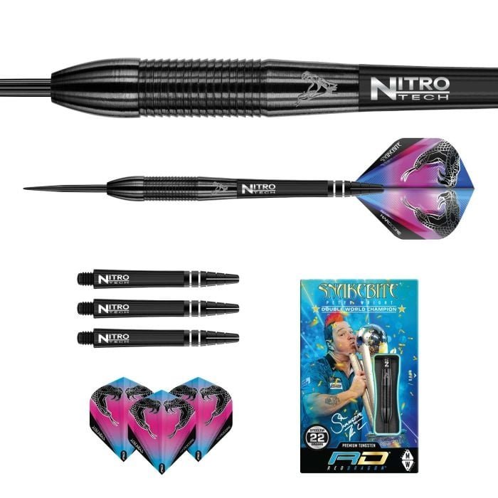 Red Dragon Peter Wright Snakebite 3 Black Darts