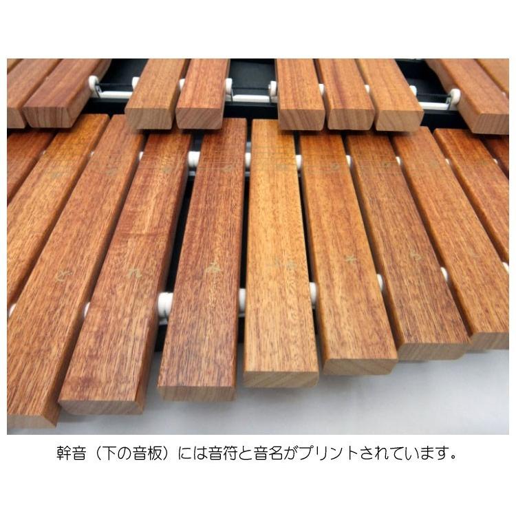 ゼンオン 木琴 ZX32BK ケース＆スタンド付 シロフォン ばち付き 卓上