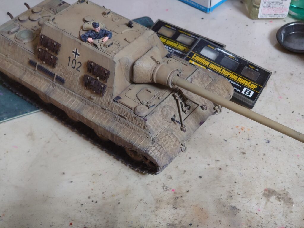 ドラゴン 1/35 ヤークトティーガー(ポルシェ型) 製作記⑧(完成) | 模型