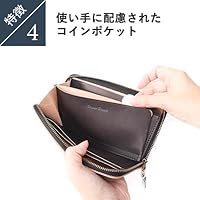 Amazon | [BrownBrown] 財布 長財布 ラウンド財布 ミニ財布 ブラウン
