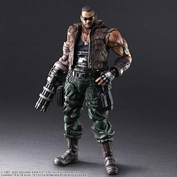 Amazon.com: Final Fantasy VII Remake Play Arts -Kai- Barret