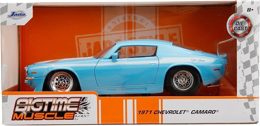 Amazon.com: Jada Big Time Muscle 1:24 1971 Chevy Camaro Die-Cast
