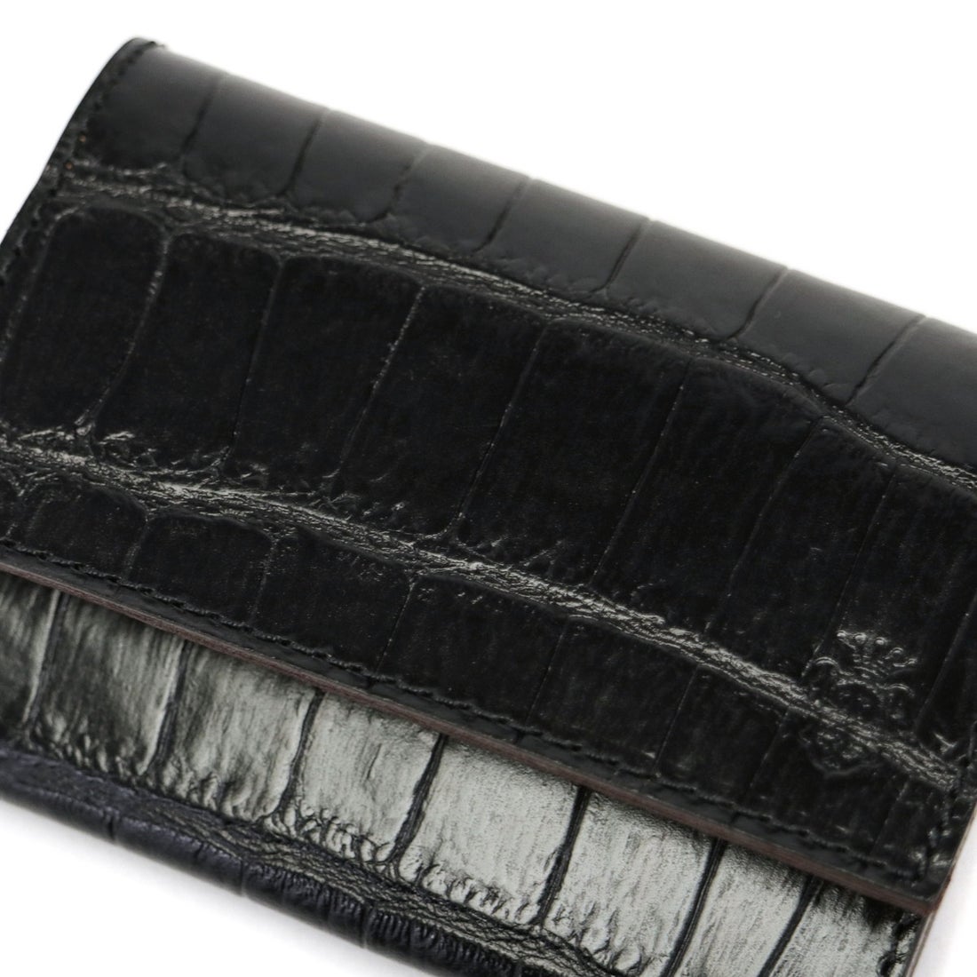 フェリージ クロコダイル風レザー 黒 ブラック ケース フェリージ