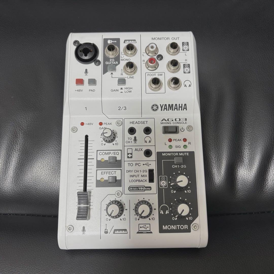 YAMAHA AG03 オーディオインターフェース　ウェブキャスティングミキサー