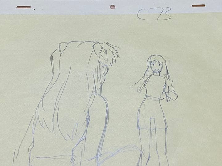 新世紀エヴァンゲリオン　直筆ラフ原画