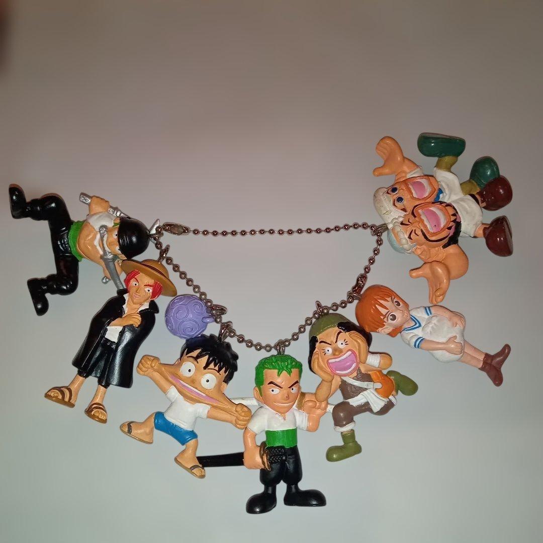 ONE PIECE キーホルダー 7個セット + サンジ フィギュア