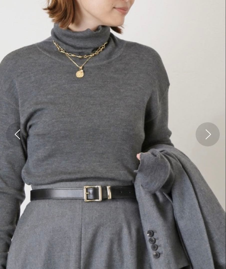 【Deuxieme Classe】*rib タートル グレー