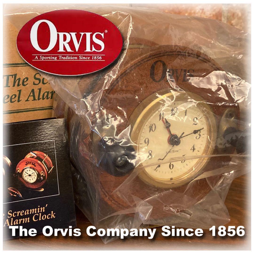 1994s 未使用Orvis FLYリール型置時計 アラーム機能付き