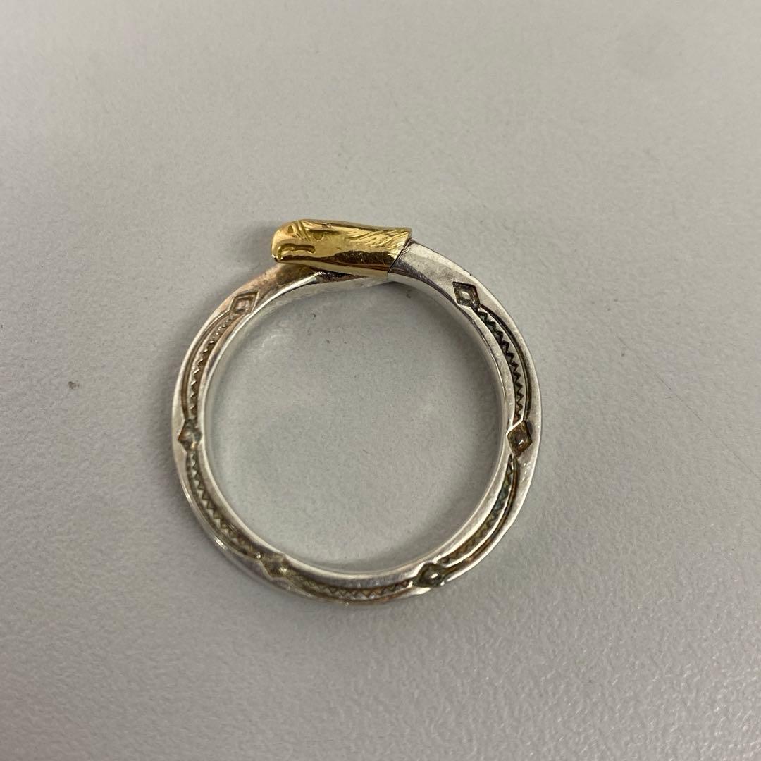 鷲見太郎 Ring リング ダブルイーグルフェイス SV925/K18