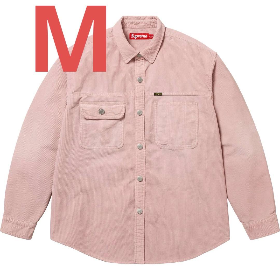 Supreme Washed Corduroy Shirt M ダスティピンク