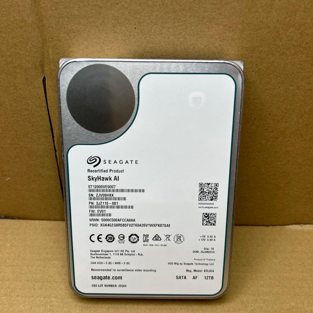 外付けハードディスク・ドライブ SEAGATE ST12000VE0007 12TB