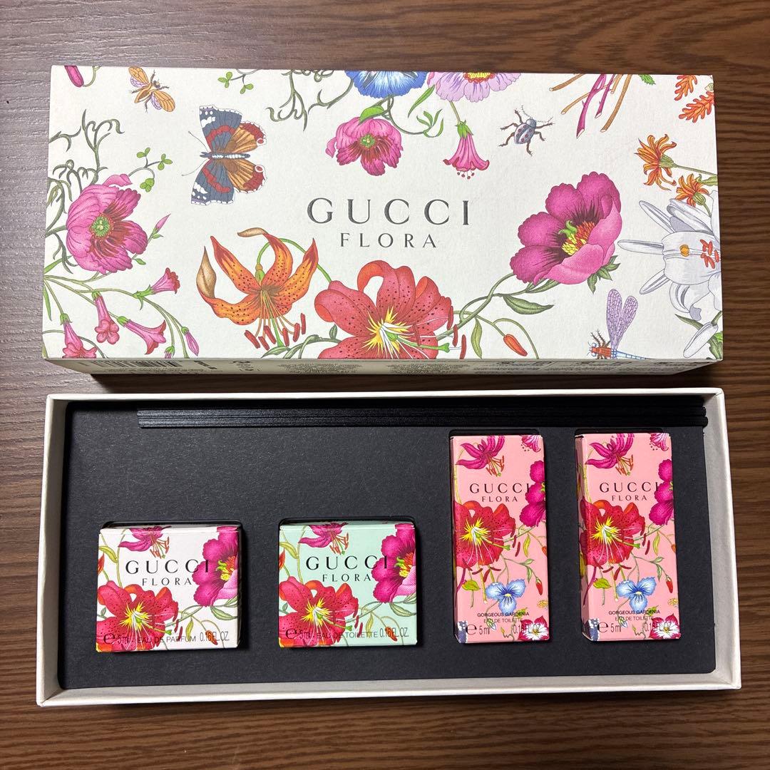【未使用品】GUCCI FLORA ミニ香水セット 5ml ４本 グッチ 女性用