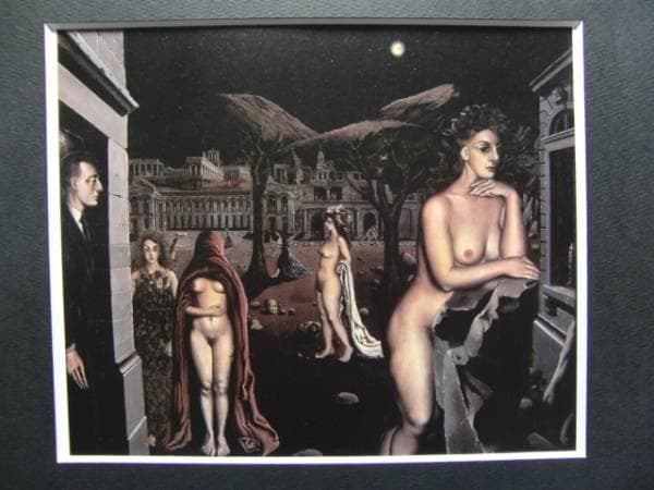 Delvaux、The Sleeping Town、希少画集画、新品額付