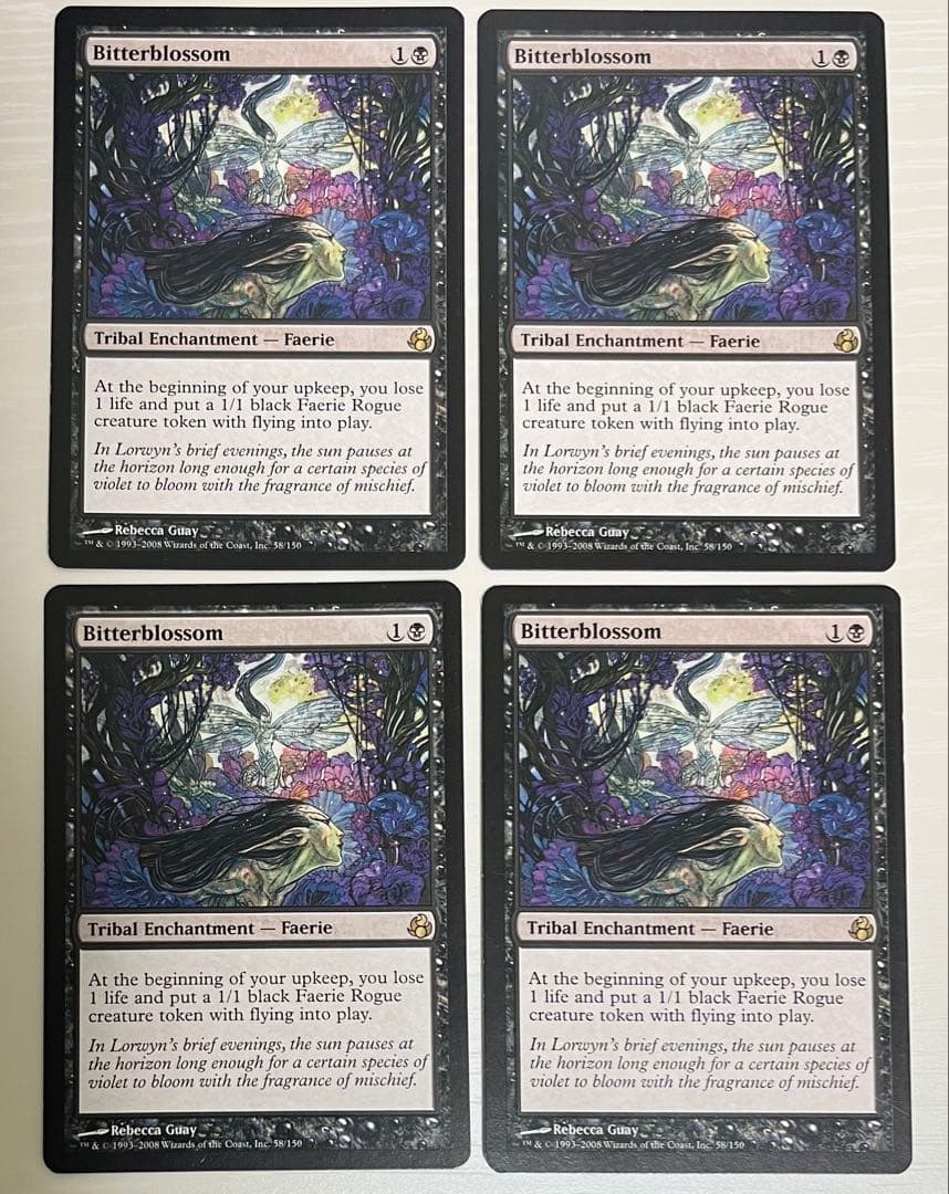 MTG MOR 苦花 / Bitterblossom 4枚セット 英語 苦花/Bitterblossom 英語版4枚セット MTG MOR｜Yahoo!フリマ（旧PayPay