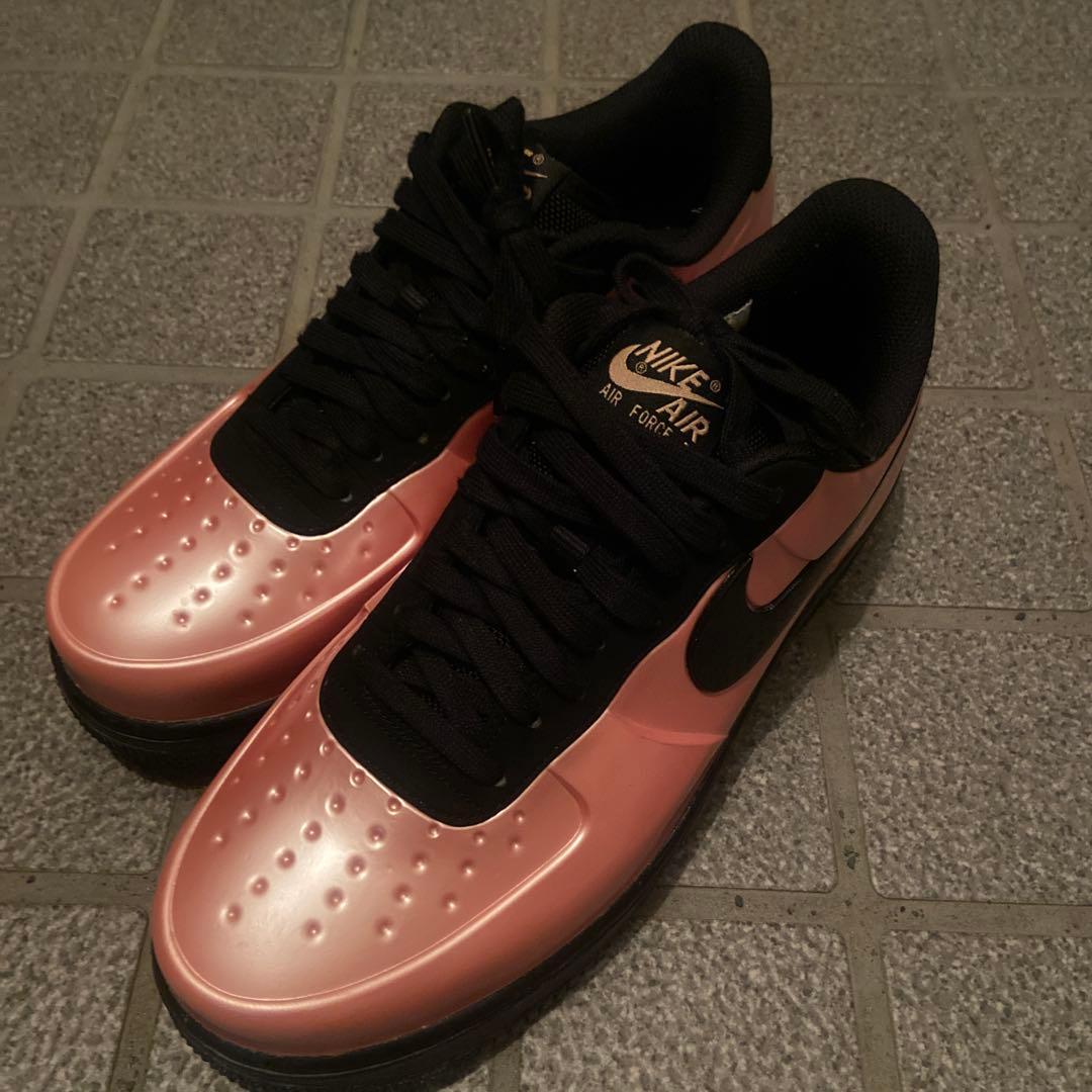 こ*き様 ナイキ　エアフォース1　エナメル　ピンク　コーラルスターダスト　フォー