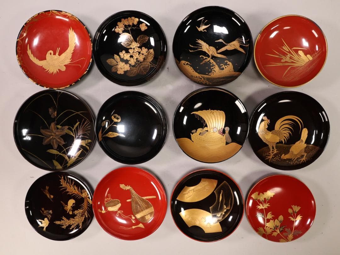 BK492 金蒔絵 コレクション 蓋 12枚 輪島 加賀 - メルカリ