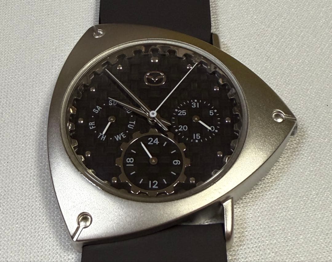 【Mazda RE WATCH2｜希少・未使用・動作確認済】ロータリー型腕時計
