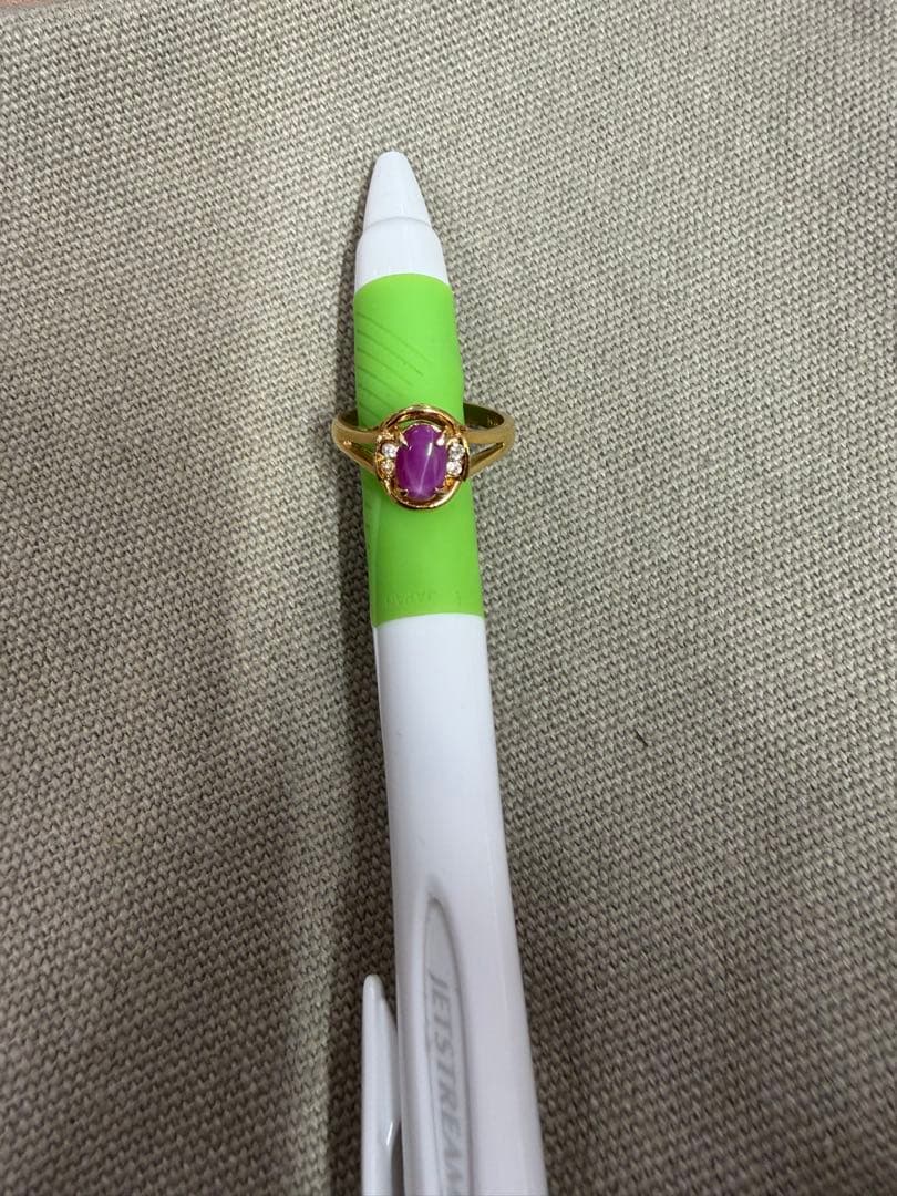 18Kリング K18 18金 K18 タック リング レディース 指輪 18k 18金 ゴールド 地金リング