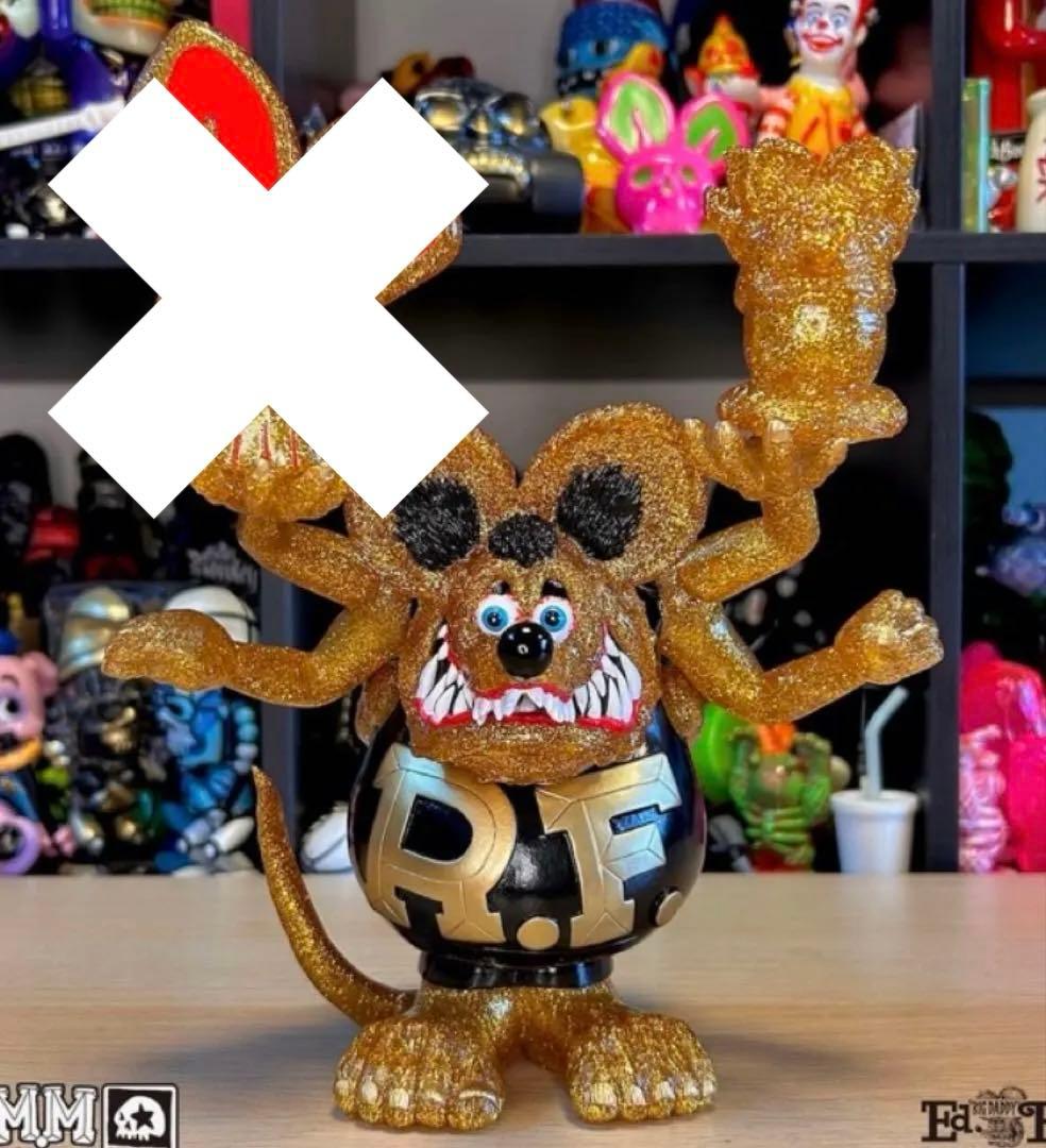 BlackBook Toy Asura Rat Fink ゴールド