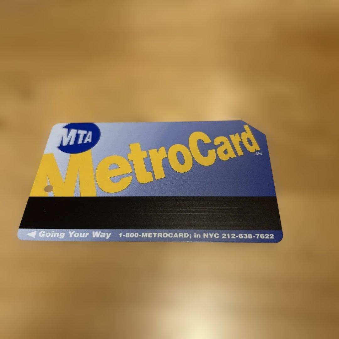 使用済ニューヨーク地下鉄メトロカードRingling Bros広告 1990年代