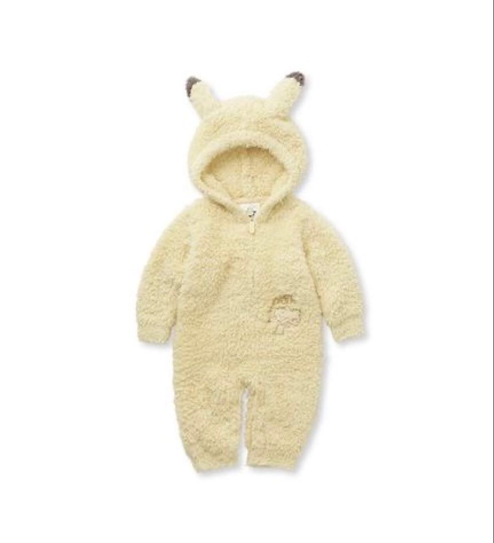 【新品未使用】ジェラートピケ×ポケモンスリープ ピカチュウロンパース 80-90