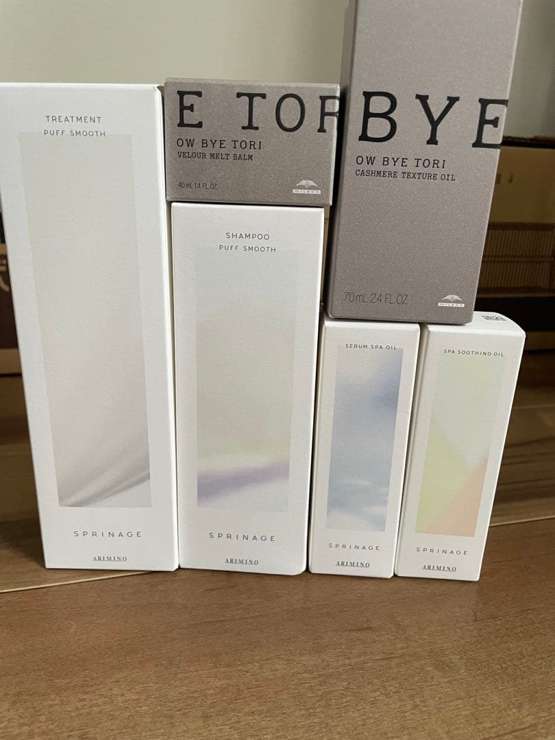 シャンプー、トリートメント、オイル、バームのセット スプリナージュ