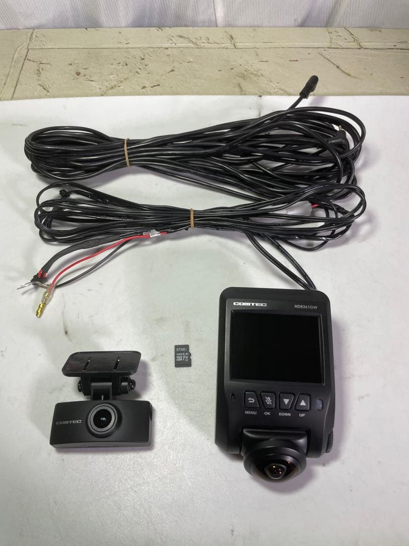 COMTEC HDR361GW ドラレコ　前後