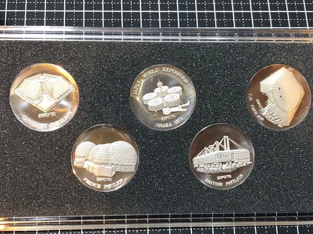 4273【日本・銀貨】1000純銀　銀貨　銀製メダル　5枚セット　値下げ不可