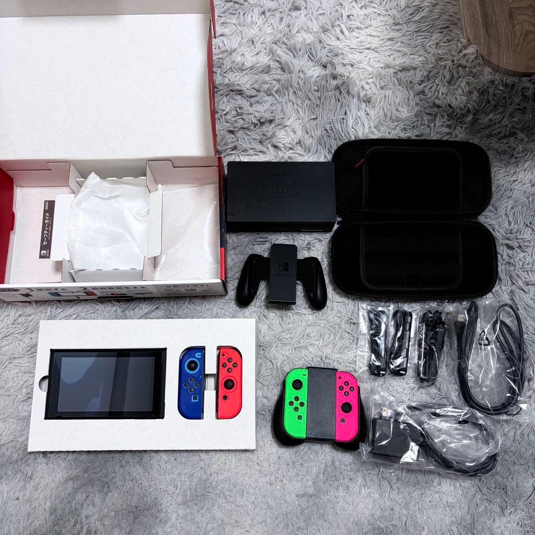 【美品】Nintendo Switch 本体 ジョイコン2セット 初期化済み