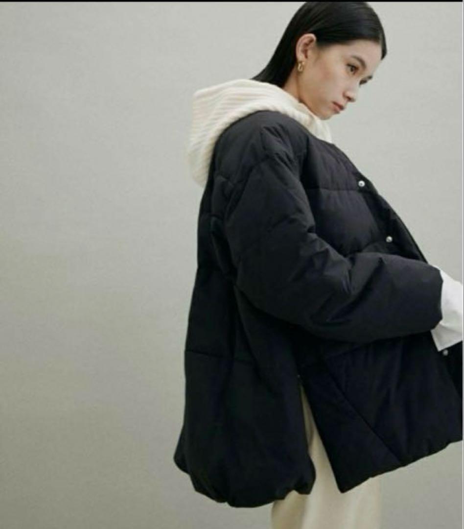 ADAM ET ROPÉ テントシルエットダウンライク中綿ジャケット