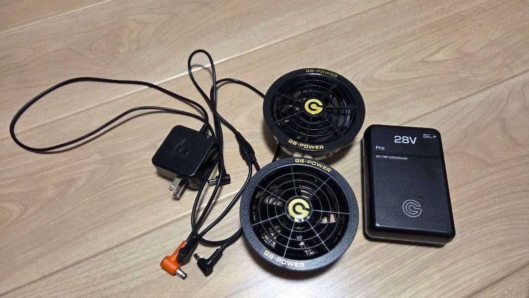 【最安値】空調服　GB-POWER 長信ジャパン バッテリー28V ファンセット