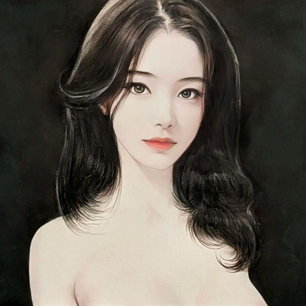 美人画『三白眼の妖艶美女❤️』 A3 特大サイズ