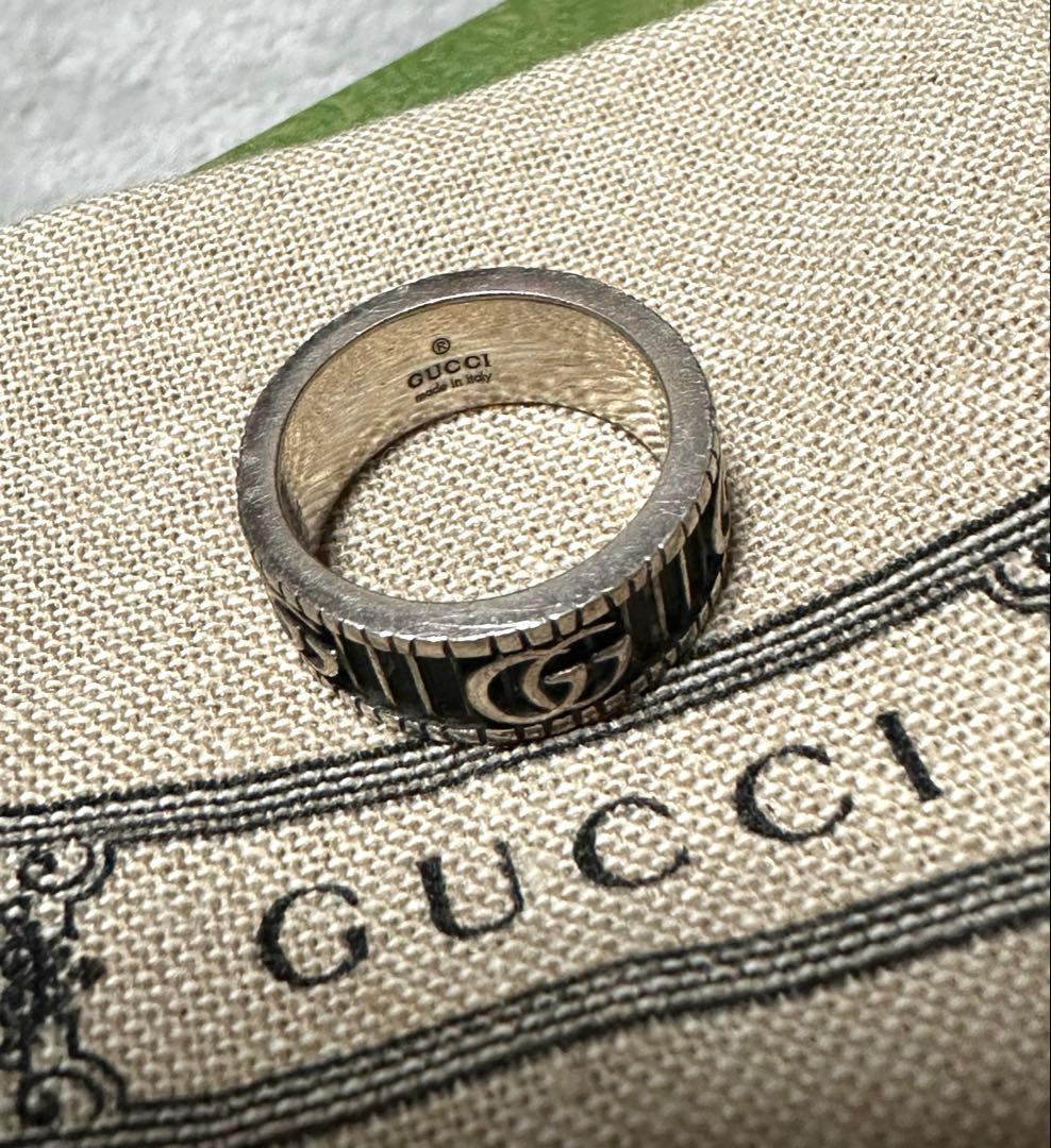 GUCCI グッチ ダブルG GGマーモント リング シルバー925 11号