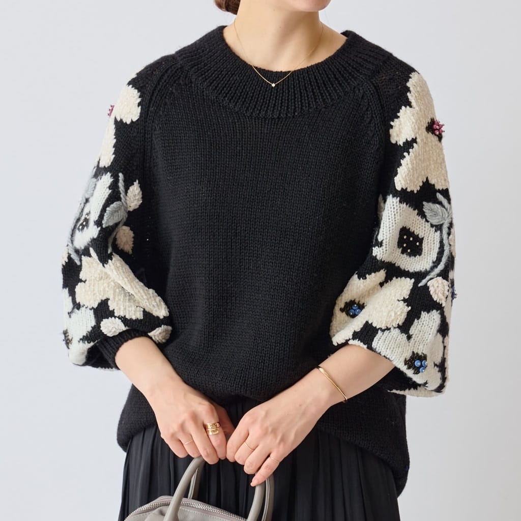 ITEM PICK UP》花ジャガードニット - BEARDSLEY(ビアズリー)本部の